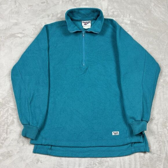 Vintage‎ Reebok Quarter Zip Long Sleeve Jacket Size Medium - Picture 1 of 5